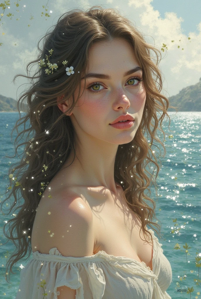 (, line art, halftone),((startled,full shot body,looking at viewer, )),(perfect face, wide hips),(Pastel colors,dreamscape,white sky, rainwater, ocean,)  ((best quality)), ((masterpiece)), ((realistic)), (detailed), portrait,Sunshine on my skin, Joyful laughter fills the air, Life is good within, stunning gradient colors, no watermark signature, detailed background, insanely detailed, ((masterpiece)), 
absurdres, HDR