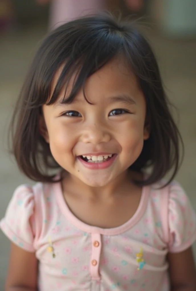 stock photography of a excited bright 7 year old chinese girl talking in a shirt, high contrast, plain background,portrait,facing viewer,enthusiasm