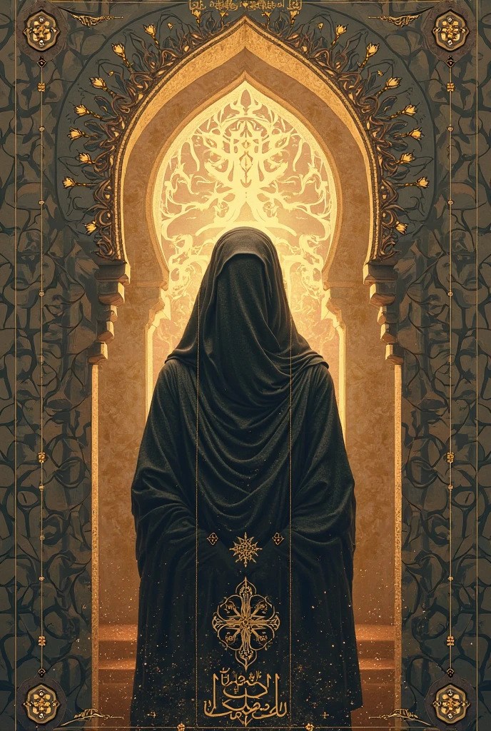back side of muslima faceless writing journal