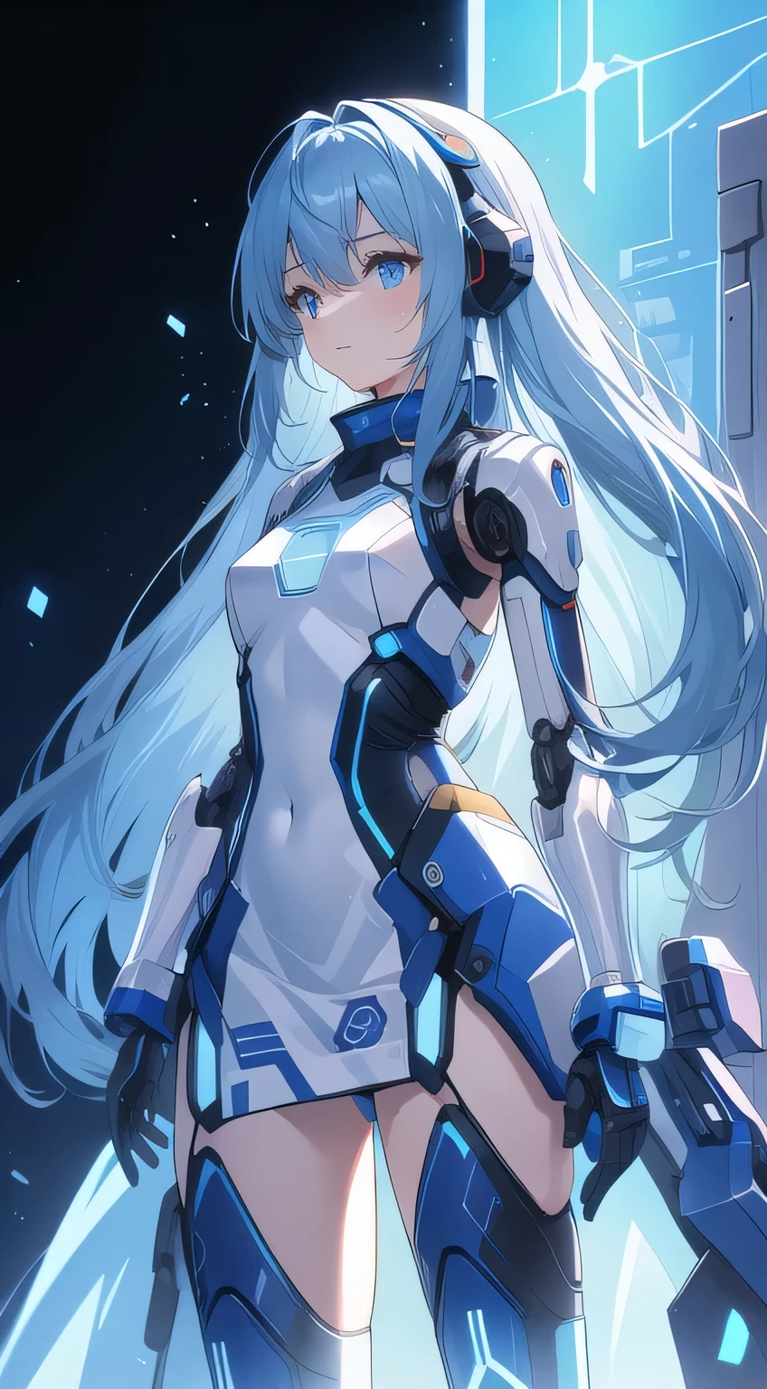 super sweet and cute,beautiful girl,anthropomorphic turtle,Transparent and cute,Transparent mecha, cyberpunk, dreamy light, glowing neon light, Clean
