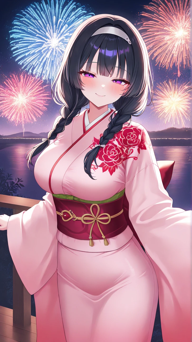 (highest quality:1.4)、High resolution、Detailed Background、(Detailed beautiful face:1.4)、Anatomically correct、(Depict the normal number of fingers:1.2)、(Detailed facial expressions)、Realistic、Beautiful fingers、Teenage beauty、(Huge breasts:1.3)、Perfect body line、
cute hair color、Braided long hair、Hair Bun、Show off your attractive armpits、Accentuate your breasts、Accentuate your cleavage、Excited、(Underboob:1.3)、Pink lace panties、No bra、Yukata with vibrant colors and patterns、Cowboy Shot、
Night view、firework、From the sightseeing boat、
(The beautiful girl rolled up her yukata and showed me her panties.:1.5)、
Excited expression、Happy expression、sexual expression、Panty Shot、cute、cameltoe