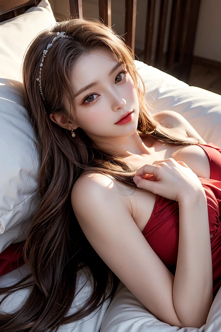 Ultra detailed complex 3D rendering of face, (big breasts: 8.8), (masterpiece, top quality, octane rendering, 8K), glamour shot full body image, cleavage, (highly detailed skin: 1.2), (exposure: 1.1), (blonde), (wearing a plummet tank top of red silk: 1.5)), blonde hair, beautiful white woman with full soft breasts and white skin, one with big ass, long braided hair(portrait))), big breasts, dynamic angles, mystical expressions, ultra-realistic photos, (portrait))), bare feet, futuristic city background, facial muscles, detailed and beautiful queen tiara, in the style of Marvel Comics, clear focus, studio photography, intricate details, highly detailed, detailed yellow eyes, sharp focus, digital rendering, professional, abs, ( ((Sexy Pose))), Natural Jungle, Open Your Mouth Lightly, Mansuji, Open Your Crotch, Seductive Look, Angel Ring, Detailed Angel Wings, Circle of Angels, Beautiful Mouth, Perfect Body Beauty: 1.4,