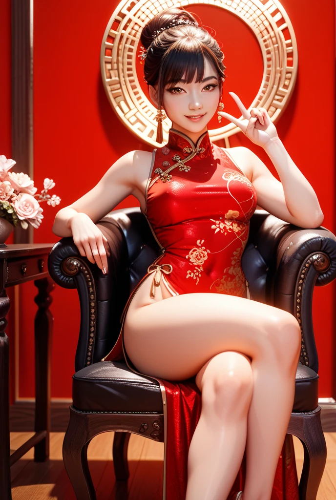 (nsfw:1.2), (1girl, solo:2.0), (beautiful cute Chinese girl, cute JAV idol), (anatomically correct:1.9), (full body, sitting:1.9), (sexy lingerie Cheongsam Qipao:1.9), (no bra, braless:2.0), (slender abs:1.5), (detailed realistic skin:1.3), (detailed realistic caramel hair:1.7), (beautiful realistic hairstyle:1.3), (beautiful detailed realistic face:1.9), (realistic eyes:1.5), (extremely detailed realistic eyes:1.5), (perfect eyes:1.5), (extremely detailed realistic pupils:1.5), (extremely detailed realistic eyelashes:1.3), (detailed beautiful realistic little lips:1.5), (closed mouth:1.3), (realistic big breasts:1.7), (masterpiece:1.2), (best quality:1.2), (realistic:1.5), photography, Nikon, 85mm, 8k, sharp focus, high resolution, ultra-detailed,