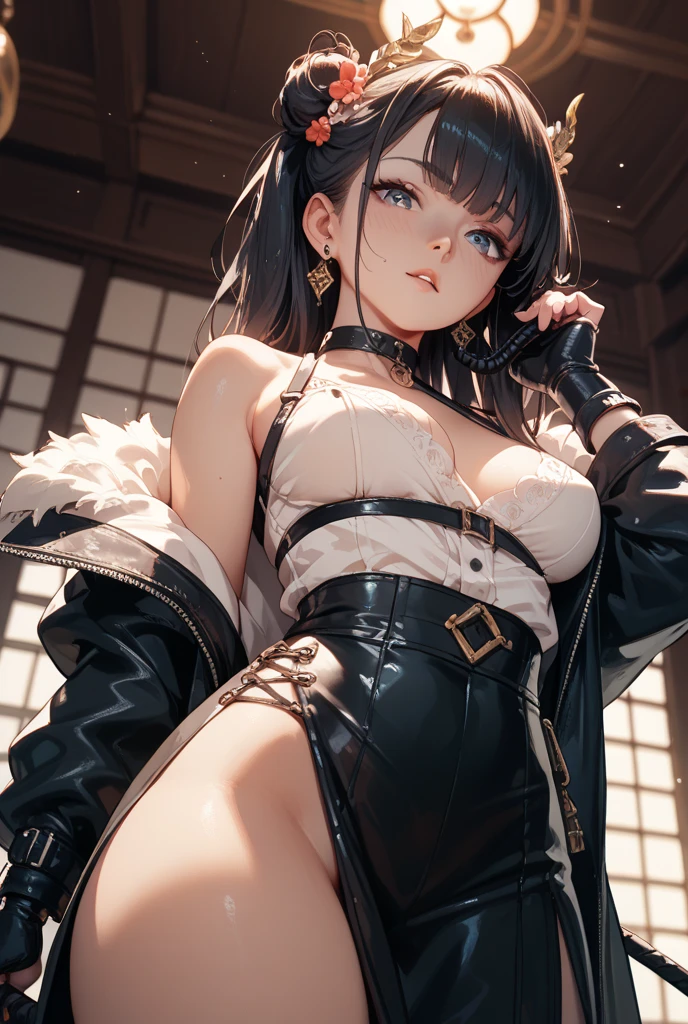Arthur Rackham, Daisuke Moriyama, Surreal, mysterious, strange, fantastical, fantasy, Sci-fi, Japanese anime, Utopia of Mannerism, structure of a beautiful girl in a miniskirt, perfect voluminous body, Machine Age, paradise space, detailed masterpiece