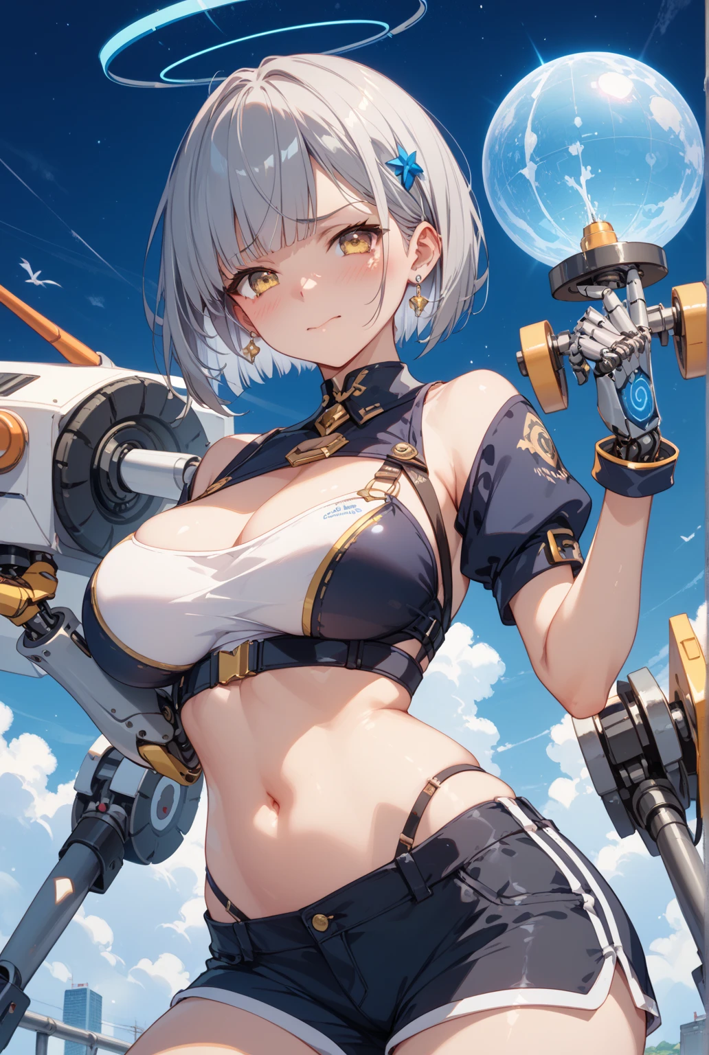 (masterpiece,best quality:1.5),(nsfw,naked),1girl,solo,sophia shirring,mecha musume, sky,masturbation,fake animal ears,ero suit,leotard,smile,(Huge breasts 9 times hugest than your face:1.2),erotic,areola,nipples,blush,acme smile,erotic selfish body,vaginal,navel,
