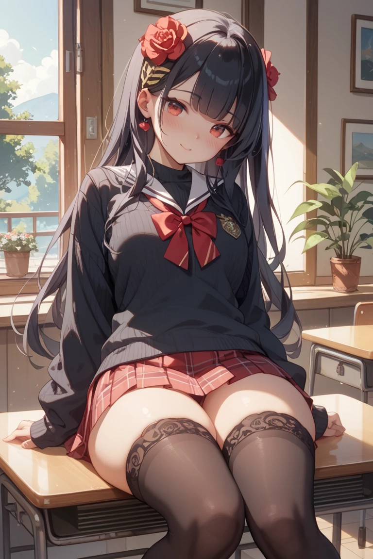 1girl,medium breasts, <lora:sdxl-flat:-1>,school uniform,
<lora:slideXLv1:1.0>,slide,playground,
ceiling, cinematic angle, looking back, evil smile, gate, open mouth,
best quality,medium quality,