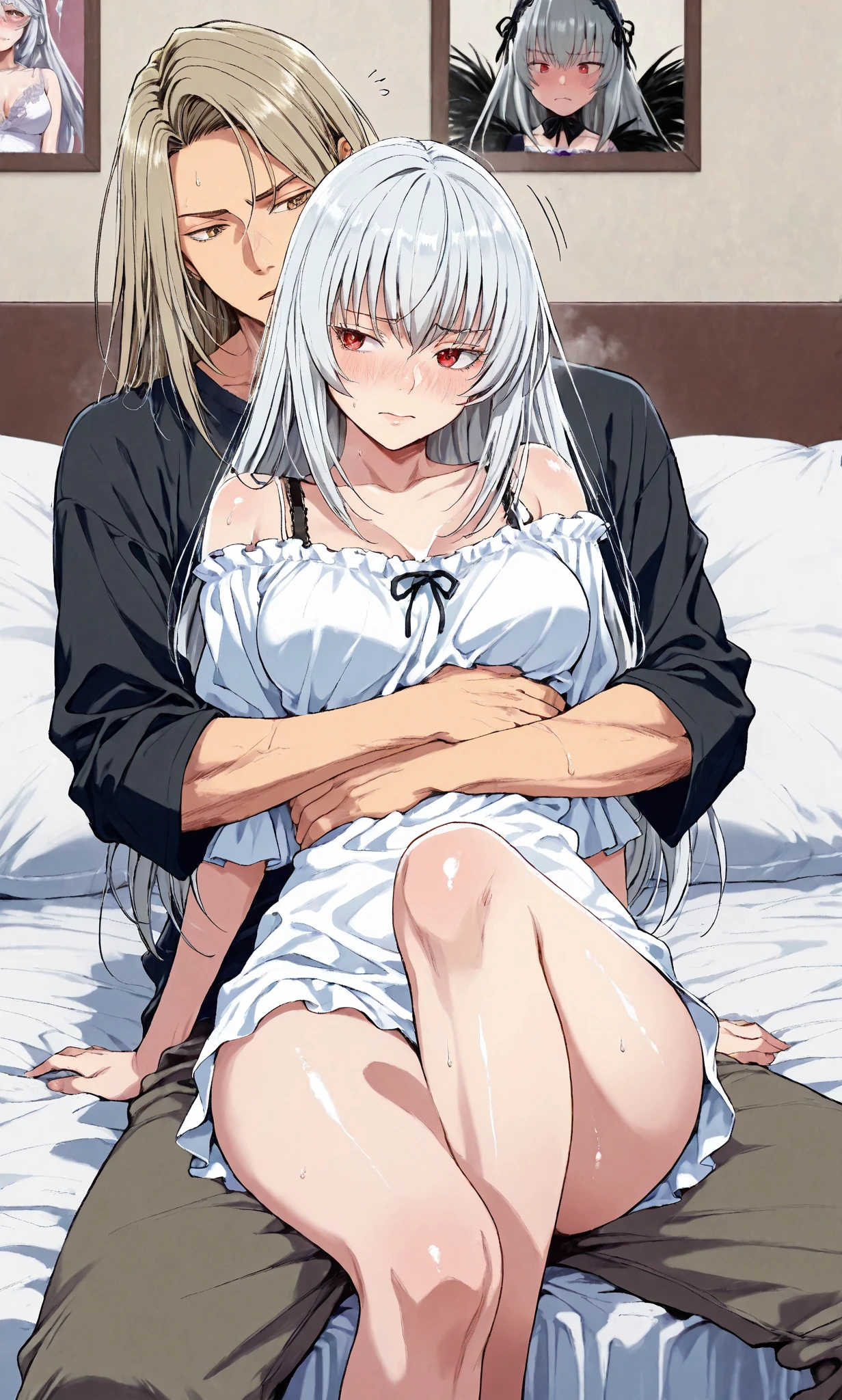 Naked girl having sex