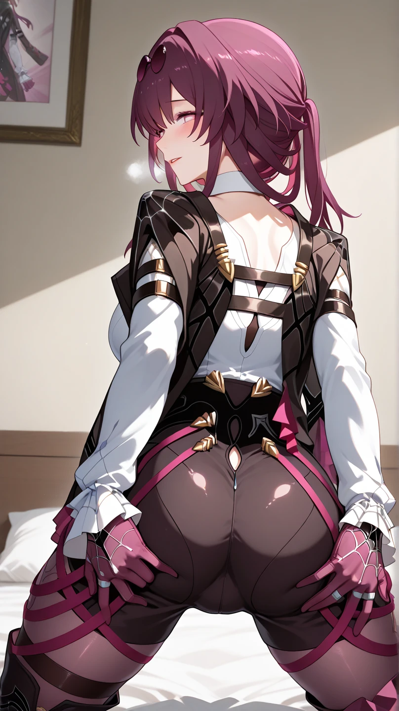 ,Asheria Costume, (((up skirt:1.5))), large , (button gap:1.5), open :1.5, wearing , micro pink :1.5, (Golden Ratio,Tabletop, Highest quality, Highest quality, beautifully、aesthetic:1.2), Very detailed, colorful,Best details, (adult,Age 25,One mature woman, Final Fantasy 12,Asheria, Long Hair, mini skirt,Thigh-high boots, Thighs, A look of contempt,Looking at trash, 