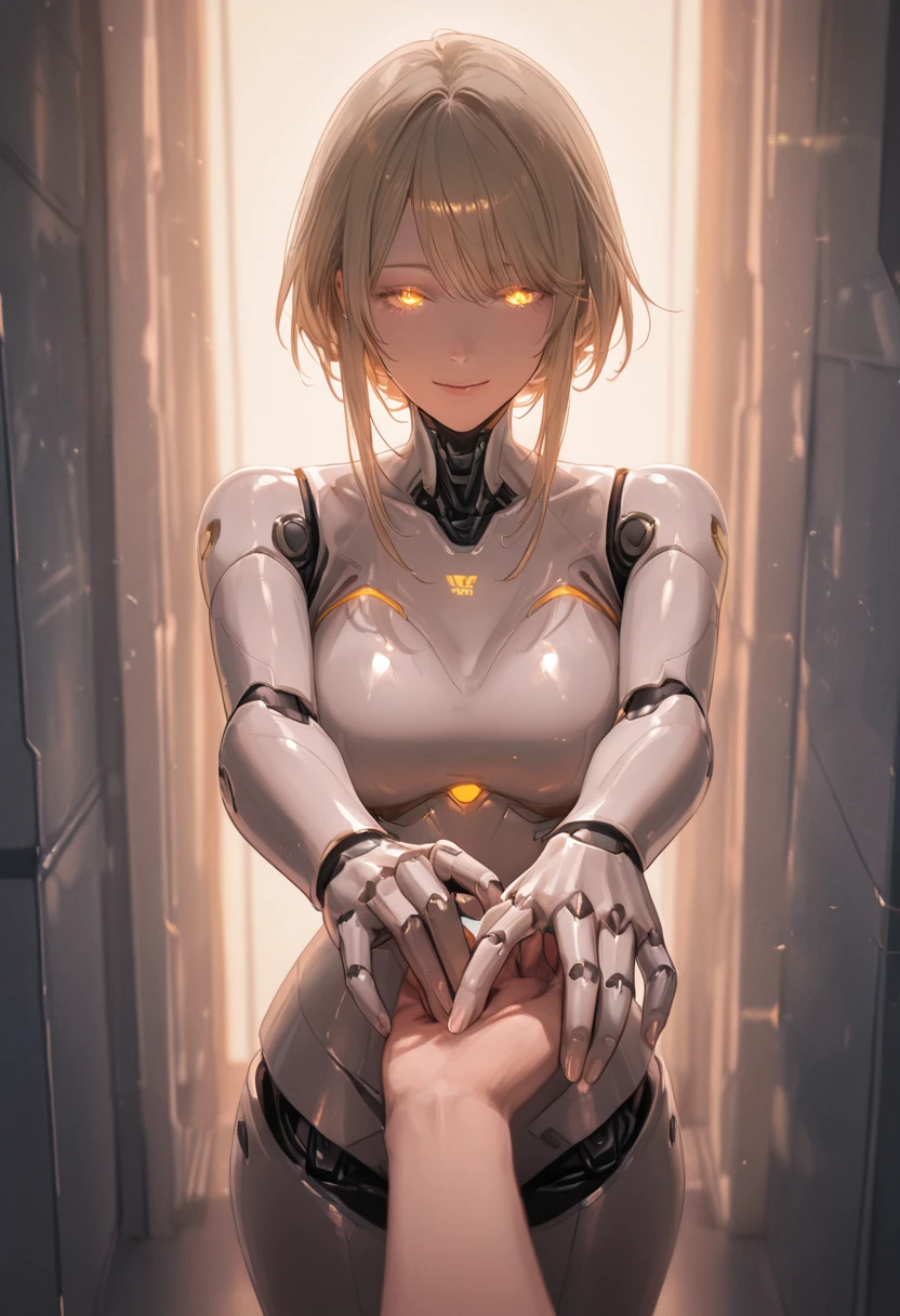 (blonde、girl、short hair、young、、young girl、small breasts、small breasts、smile)(transparent costume、shiny material、Transparent hero suit、Her chest is transparent、Transparent material that allows skin to be seen、thin fabric)(Thin pubic hair、Light pubic hair)NSFW