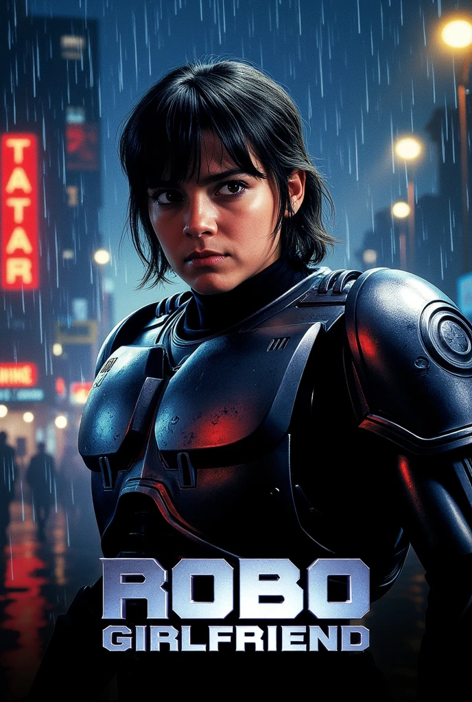 body of a cyborg dog, face of björk