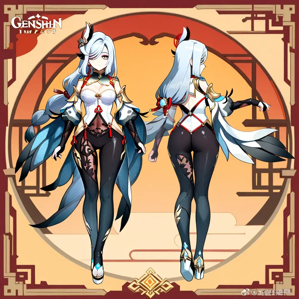Character Sheets, Three types,Shot Full Body,Game Character Design,than a little flying moon,Girl in sunglasses and beans,Victorizo ∨TSE∨,Orange background,Stylistic expression, inspired by Alphonse Mucha, Mucha style, flat shading Flies, Abstract art, pastel colors