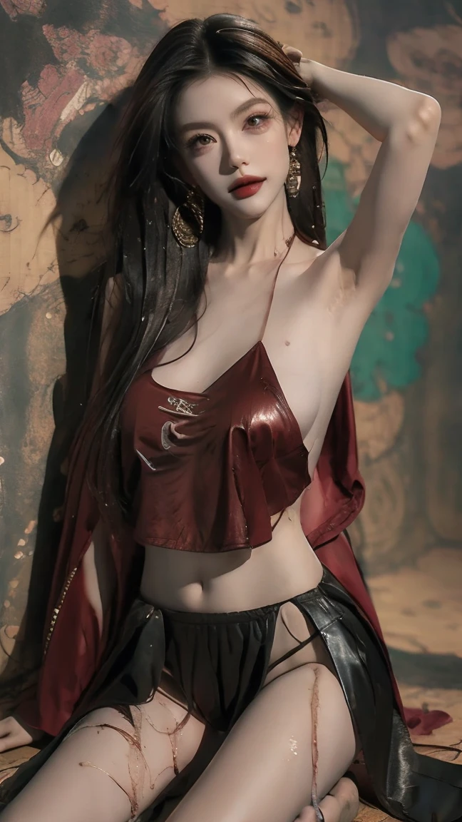 Fine matte paint,Skeleton Dark Angel, Haunted castle with large wings, Fill the drawing table with a knife,terroral,uncanny,horrid,secret terror,tentaculata,grape trees,The eye,uncanny valley effect teeth,all fours,Critters,Blood Moon,super high image quality,Sexy beauty,The picture quality is clear