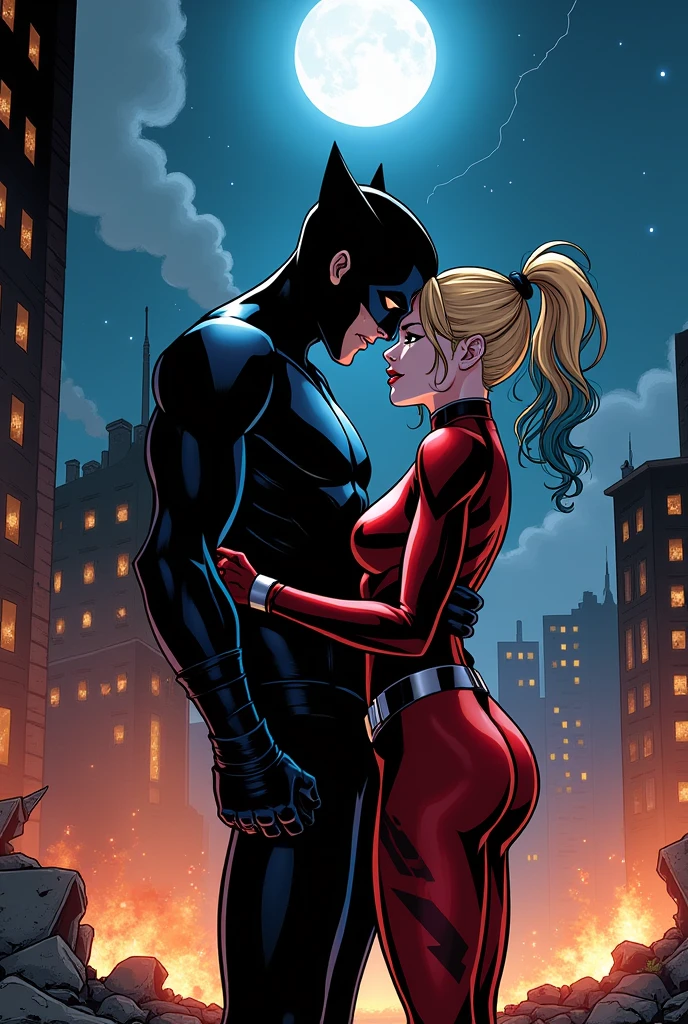 Batman and Harley Quinn having sex