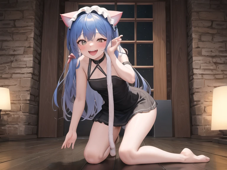 Cute  girl , pov riding me, picture only dark blue and white, vulva reveal, colorless skin color, white skin color, girl, dark blue, long straight hair, dark blue hair, hot, vulva reveal, full character, hot, cute eyes, big eyes, big black pupils, cute big pupils, vulva reveal, blue liquid came out vulva dripping, non clothed, happy face, full body, non clothed