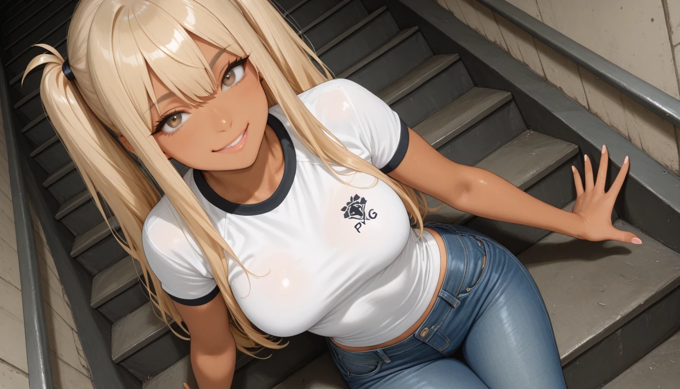 1 woman, alone, 8K, masterpiece,, Masterpiece, 8ก, (big breasts:1.5), Cute face, , look at the audience., Stationary face , (nipple:1.6), (hairy:1.8), blue panties,