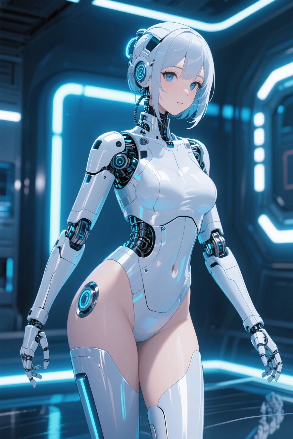 (quality)), ((masterpiece)), Recommended results、Puffy nipples、(see through:1.5)、straighten your back、abdominal muscles、huge bust、angle to floor:1.2、low camera angle、Hair loss on crotch,Hatsune Miku,(cyborg girl),(cyborg girl:1.5),maid android,((1 girl)),((mechanical girl with extremely charming and beautiful pale nipples blue hair)),big breasts:1.4),Breast sagging,(((pale nipples blue bob hair:1.35,Colored inner hair,short hair,ear breathing))),(((toy doll))),((pale nipples white skin,toy doll joints:1.5,Manipulator:1.5)),((silver armor dress,tesla coils)),((女仆mechanical toy doll:1.5,Body:1.5,metal skin,ball joint,cyborg:1.5, part:1.5,:1.5,Mechanical joint: 1.4,mechanical limbs)),(((pale nipples_blue_Eye:1.3))),complicated Eye,beautiful detailed Eye,symmetrical Eye,((fat)),(((have光泽的皮肤:1.5,bright skin: 1.5,have光泽的皮肤,very have光泽的皮肤,shining Body,plastic glitter skin,exaggerated have光泽的皮肤,glowing skin,wet legs))),(lower abdomen,Yao Liu,wide hips,detailed Body,(Detailed face)),charming,Debauchery,Seductive maid,,Delicate metal decoration,have,(maid),sleeveless,mini skirt,complicated outfit,complicated clothes,complicated details)),art photography,(Photos taken by sldr),high resolution, sharp focus,(super detailed, Very detailed),(((bright colors))),complicated,(complicated background),(masterpiece),(最好的quality),perfect face,Perfect facial details,lifelike,analog style,((complicated detail)),(((realism))),