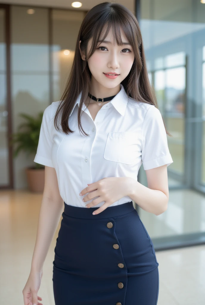 OL suit sitting on a wooden bench(collared blouse shirt)Asian woman in arafe wearing, small breast、Pastel painting by Kiyomoto Torii, shutter stock, shin hanga, Young sensual gravure idol, Young and cute gravure idol, japanese model, beautiful asian girl, Young skinny gravure idol, realistic young gravure idol, gorgeous young korean woman, young gravure idol