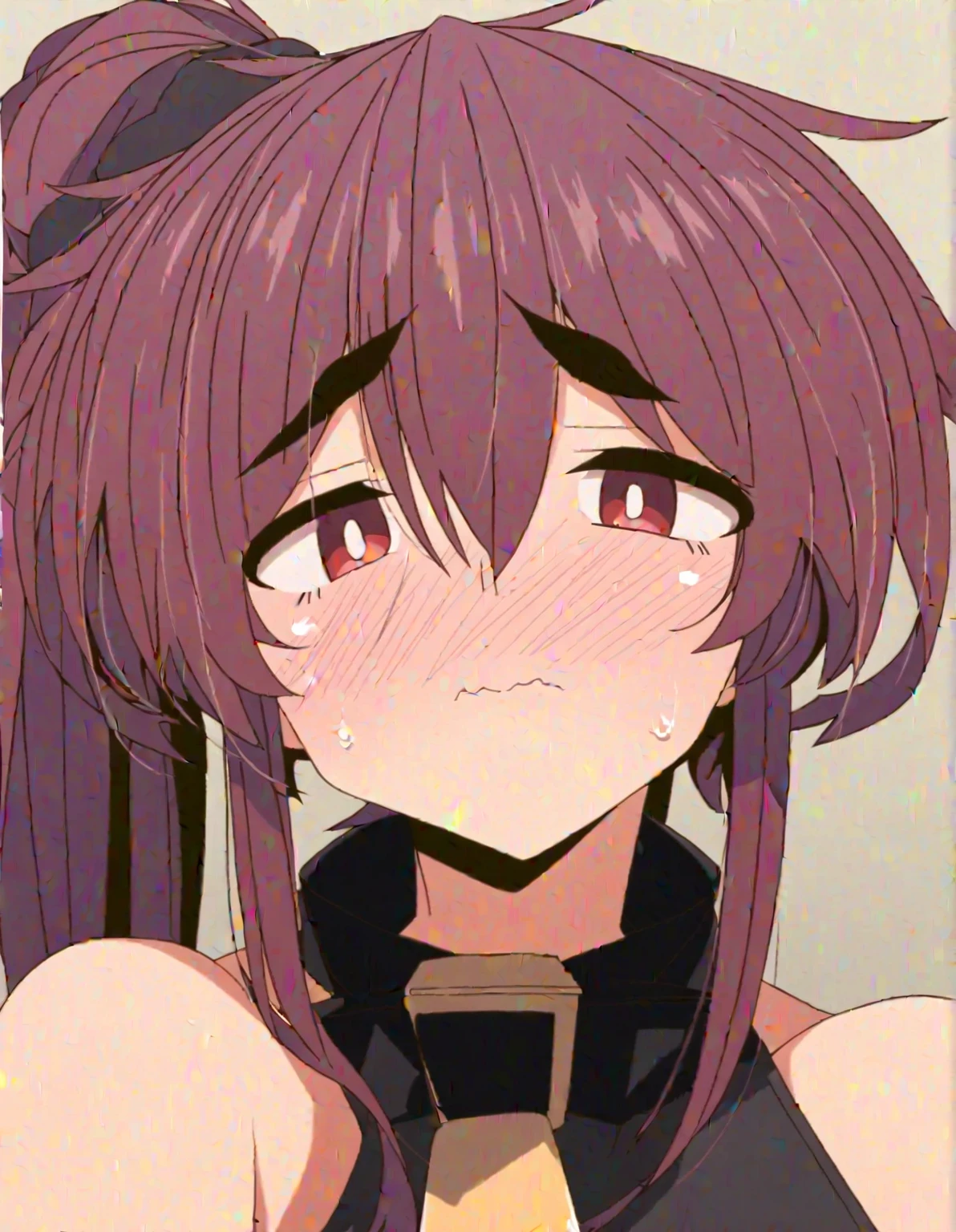 Score 9, Score 8 up, Score 7 up, The rating is questionable,
Detailed Background,
crime,
Wide Hips, Glowing Skin,
night, Shadowed face, Yandere, Half-closed eyes, heart, Heavy breathing, Out of breath, Sweat, Sweatdrop, Glowing Eyes,
throw, Top girl,