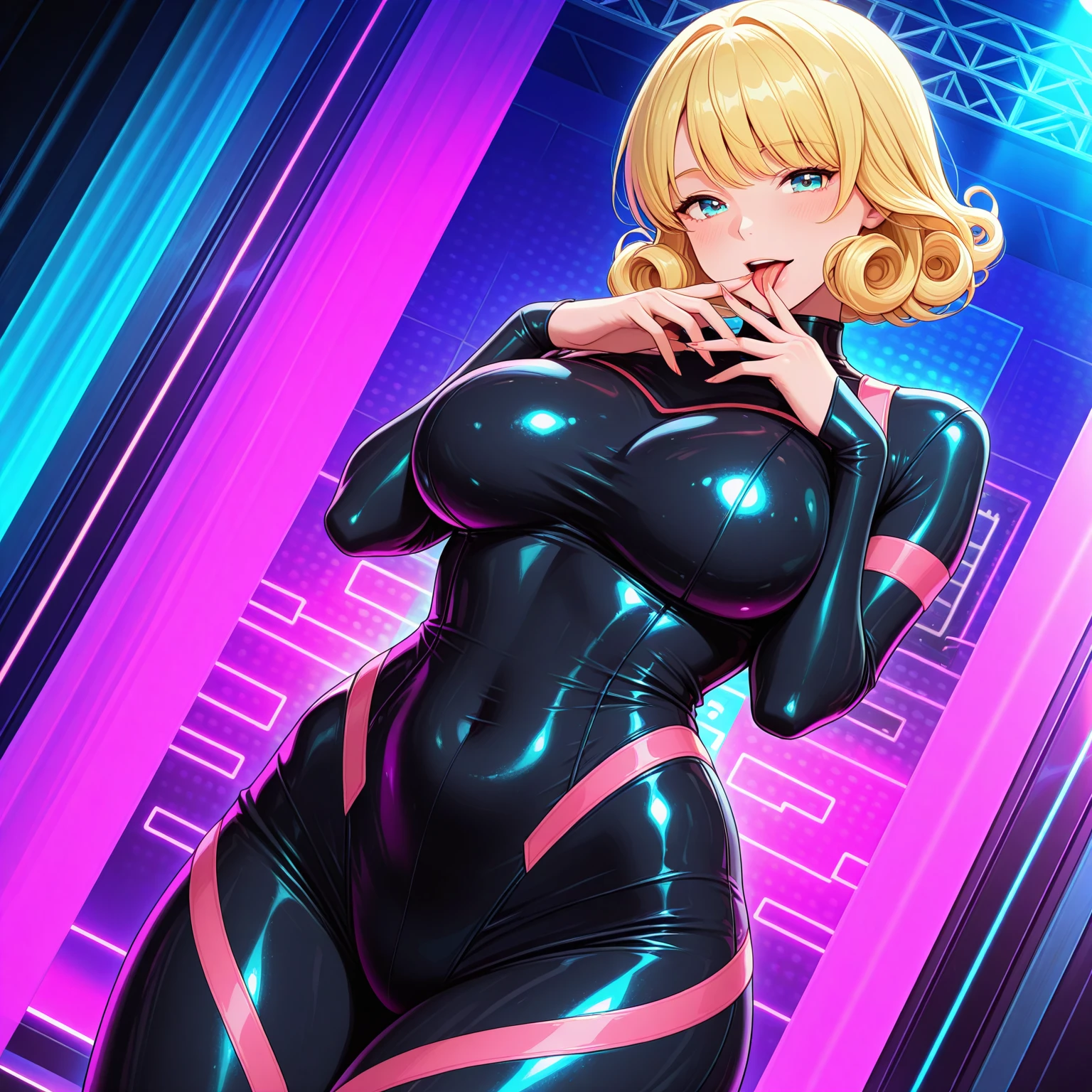 {nsfw}, cartoon, clothed sex, finely detail, beautiful detailed eyes, ultra detailed, samus aran, metroid, pubic tattoo, 1girl, full body clothed,1girl, solo female, mature female, standing, full body, contrapposto, bimbo lips, eyelashes, medium breasts, areolae, collarbone, blonde hair, blue eyes, long hair, beautiful detailed eyes, between labia, fingerless_gloves, gyaru, ganguro, kuro gyaru, bimbo_samus_clothes, (bimbo_samus_clothes:1.5), indifference, (bare shoulders:1.5), collarbone, (beautiful detailed background:1.2),(science fiction city skyline:1), (rooftop:1),best quality, (beautiful lighting:1),bimbo, barbie oufit, ganguro art, ganguro style, ganguro illustration,