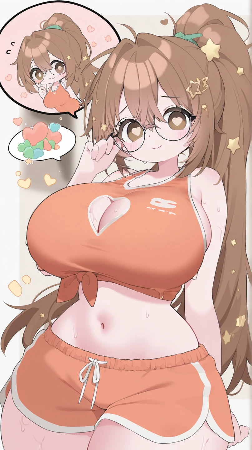 (masterpiece, best quality:1.2), 1girl, solo,standing, 
by by buta99, by chelodoy, by spikedmauler, by cervina7, solo, female, standing, brown dog ears, dog nose, looking at viewer, ((hair, snout), lips, eyelashes, eyeliner, big breasts, cleavage, light brown fur, pink eyes, sexy, long brown hair, long wavy hair, skinny, canine, pink, kawaii, small waist, huge thighs, milf body , big eyes, kawaii background, pink clothes, brown hair ,kawaii, super kawaii, big hips, kawaii outfit, sexy, nsfw, pink, pink theme, huge , showing, huge thighs, huge hips, shiny, border around body, skinny waist, mini skirt, shiny skin, glowy skin, huge curls, bangs, front facing viewer, bikini, wearing bikini