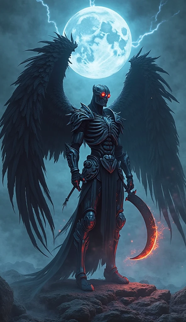 DonM5cy7h3XL scythe,wings, press machine, swivel casters,interchangeable parts,speech recognition,spoked wheels, quilted, grooved, anime <lora:DonM5cy7h3XL-v1.1-000006:0.6> <lora:DonMDr4g0nXL-v2rb:0.65>