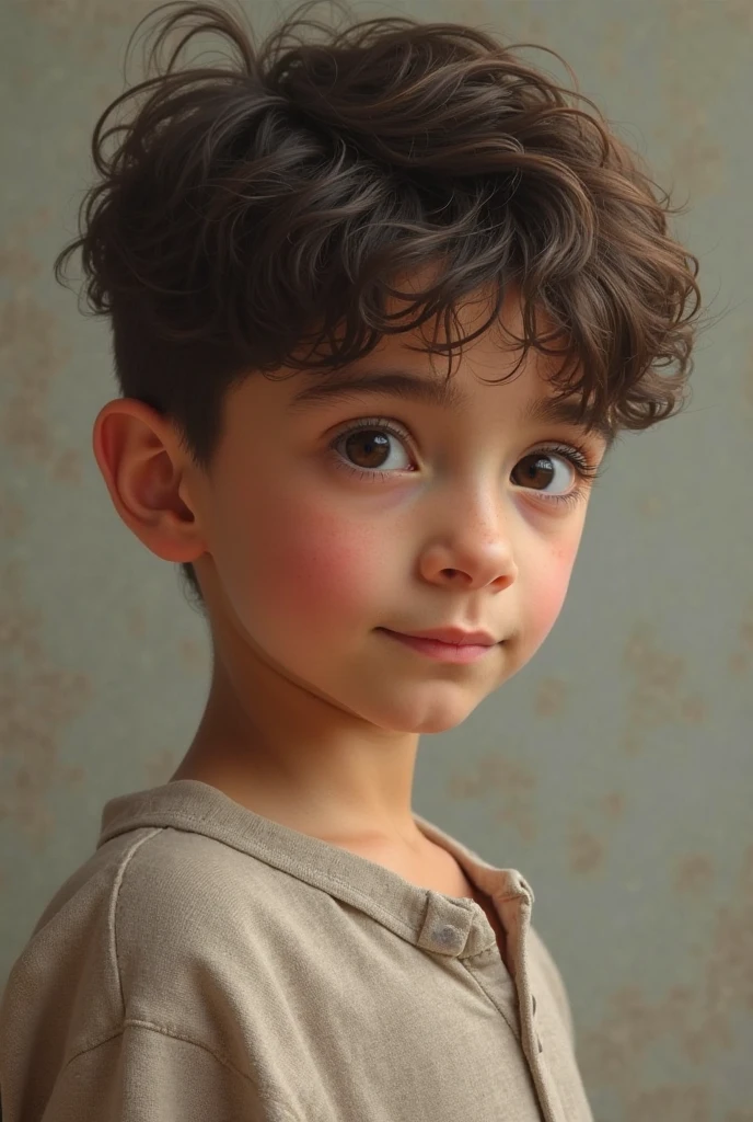 "Recreate an authentic photo of a -ano-boy velha, capturing your essence and unique personality. Na imagem, The boy is posing naturally, reflecting your age and stage of growth. His eyes sparkle with curiosity and determination, conveying a blend of innocence and ambition. Seus cabelos, seja eles castanhos, loiros ou ruivos, caem em mechas desordenadas, revelando sua energia e entusiasmo. Your smile is genuine, displaying a mixture of sweetness and mischief typical of childhood. The photo reveals his individuality and unique personality. Pay attention to details, as facial expression, the clothes and even the scenery in the background, to accurately recreate the image of the teno-boy velha. May this new photo capture the authentic essence of this young boy, preserving its characteristics and making-to a special memory to be cherished for many years to come. Canon t6i"