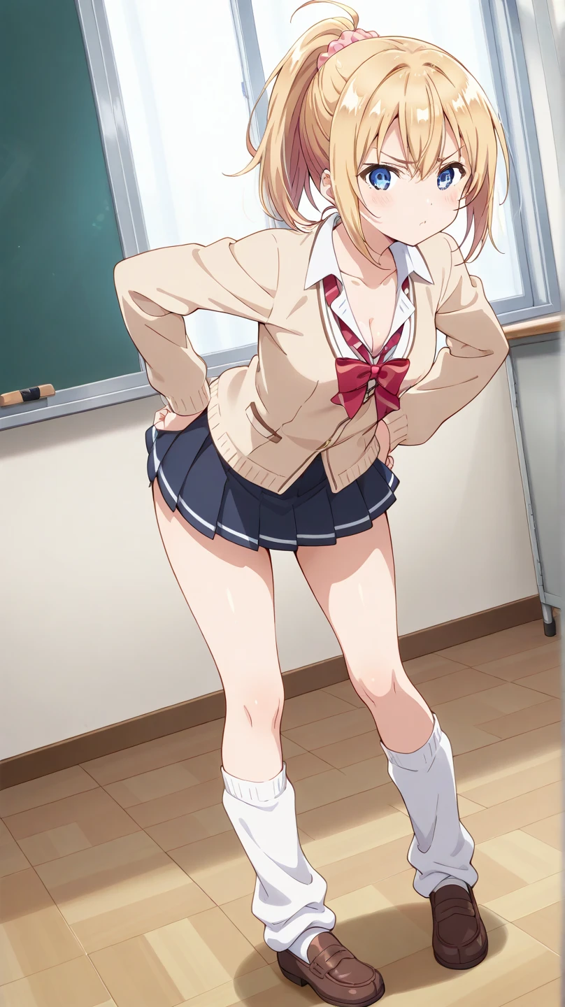 1girls,
(assisted_exposure:1.3),lift skirt
,looking down at viewer,{{{from below:1.2}}}, very low-angle shot, View from below},
you watanabe, short hair, blue eyes, brown hair,
,BREAK,
skirt, , short sleeves, pleated skirt, serafuku, socks, neckerchief, kneehighs, black socks, (red neckerchief:1.2), grey skirt, uranohoshi school_uniform,
,BREAK,
disdaining ,disgusted face, disgusted face,displeasure,grimance,anguish,furrowed brow,furious,,{{{disgusting:1.5}}},((clenched teeth:1.1)), look down at viewer, {{{shaded face}}}, masterpiece,absurderes, beautiful detailed face,
,flat chest,
,looking at the viewers, BREAK, masterpiece,absurderes, beautiful detailed face,(masutepiece:1.2), Best Quality, High resolution, Unity 8k wallpaper, (Illustration:0.8), (Beautiful detailed eyes:1.6), extra detailed face, Perfect Lighting, extremely details CG, (Perfect hands, Perfect Anatomy),(Skirt lift:1.3), (Skirt that rolls up:1.3)、(Fully exposed panties:1.5)