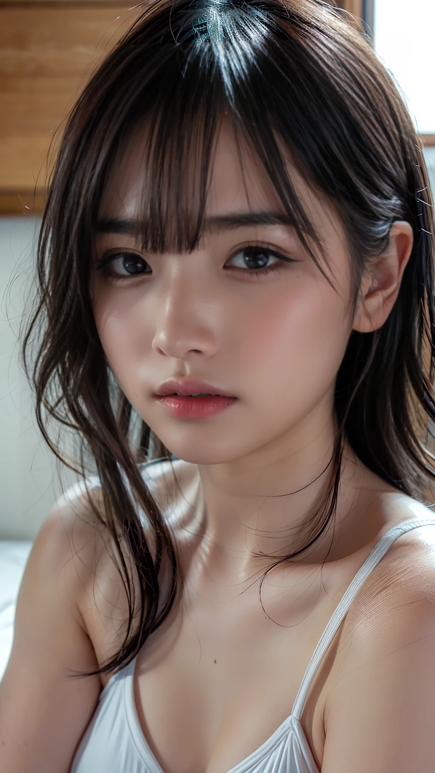 High resolution, one person, (Ponytail Hair:1.3)、Slender、SlenderBeauty、smile、solo, masterpiece, Blonde Hair, double eyelid、Large Breasts, Narrow waist、Arms folded behind back、mascara、Earrings, Face of pleasure, 4、(Big Breasts:1.2)、Natural Makeup、Beauty、 (Beautiful face、セクシーランジェリー:1.5)、Anatomically correct, masterpiece, accurate, (机の上:1.2)、