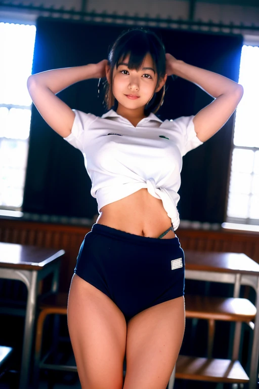 (Browsing Caution))、((The nipples are erect))、with nipples、Japanese、((One ))、Cute Hairstyles、Fair skin、Glowing Skin、、(Spread your legs)、(Sweaty skin)、((Navy School Swimsuit))、locker room、(Dynamic Movement)、((8hair)、((Highest quality))、(Realistic),