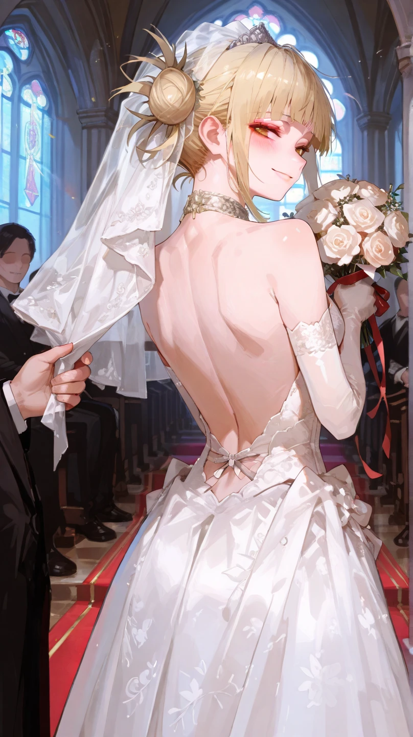 a father (he had been brainwashing by his second son,crossdressing,Sex with his second son every day, wear sexy Wedding lingerie,bride of his second son,have one's first night,,swear live as the wife of his second son for life) ,an empty abandoned church ,Already he divorced his wife by order of his second son.on.
