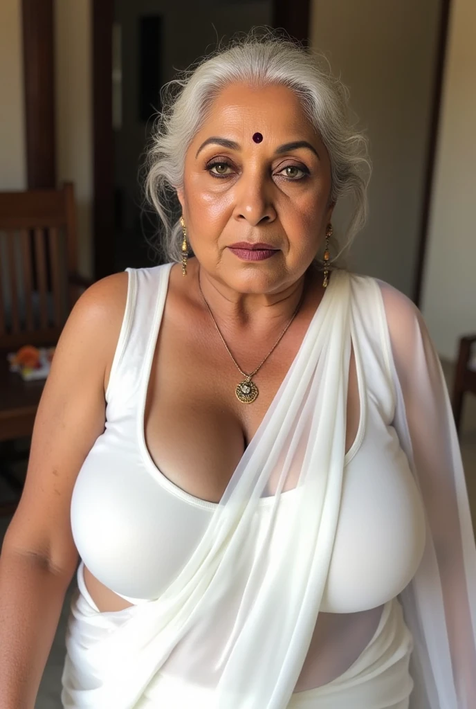 Desi India rural Village 70 age old granny big nippl big pussy in hair