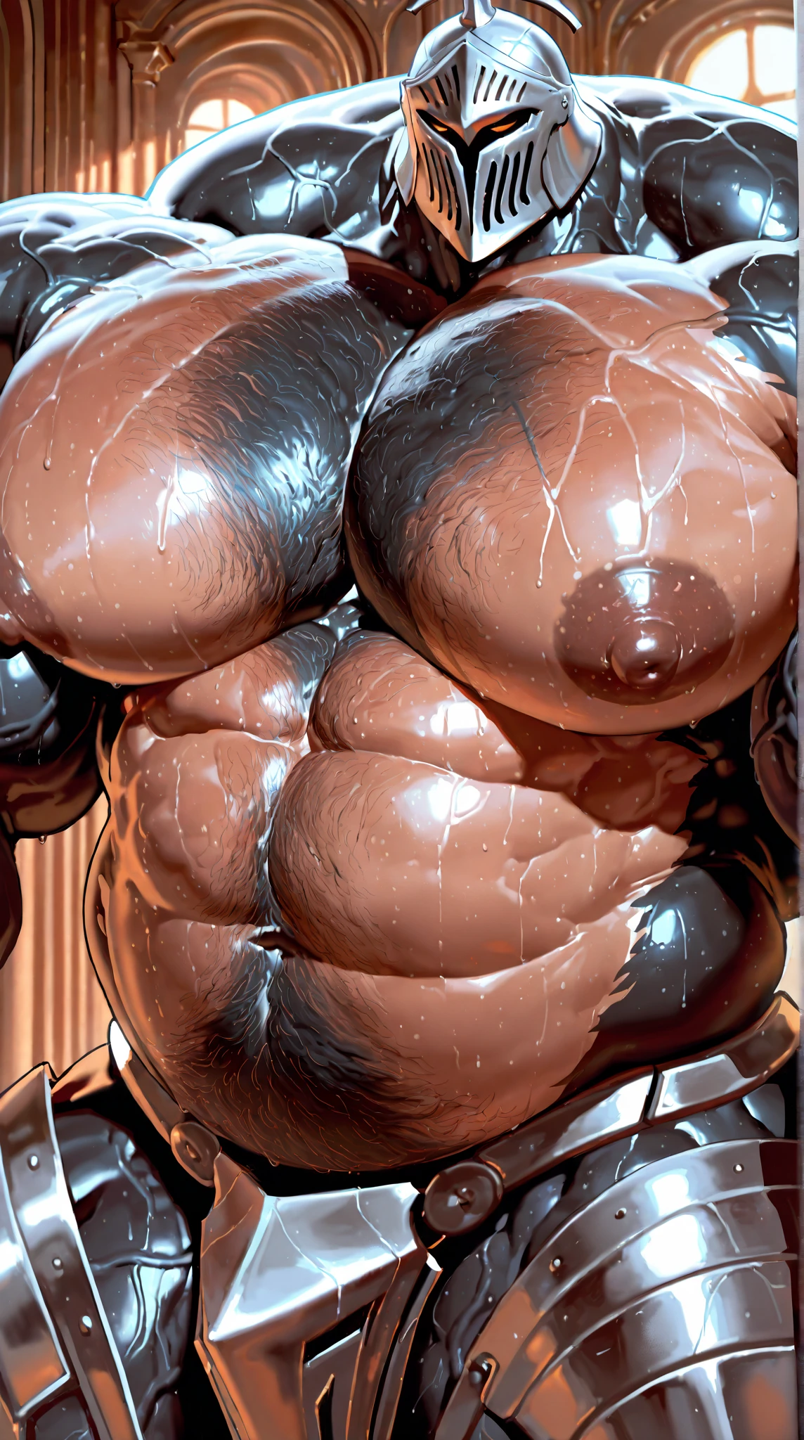 (beautiful girl:1.25), (megan fox:1.25), (large fake breasts:1.45), (young bodybuilder girl wearing cybernetic muscle suit:1.25), carnage muscular physique, seductive face, mouth wide open carnage style, long red hair, perfect muscular body, super skinny legs, sissy, femboy, (full body view:1.25),