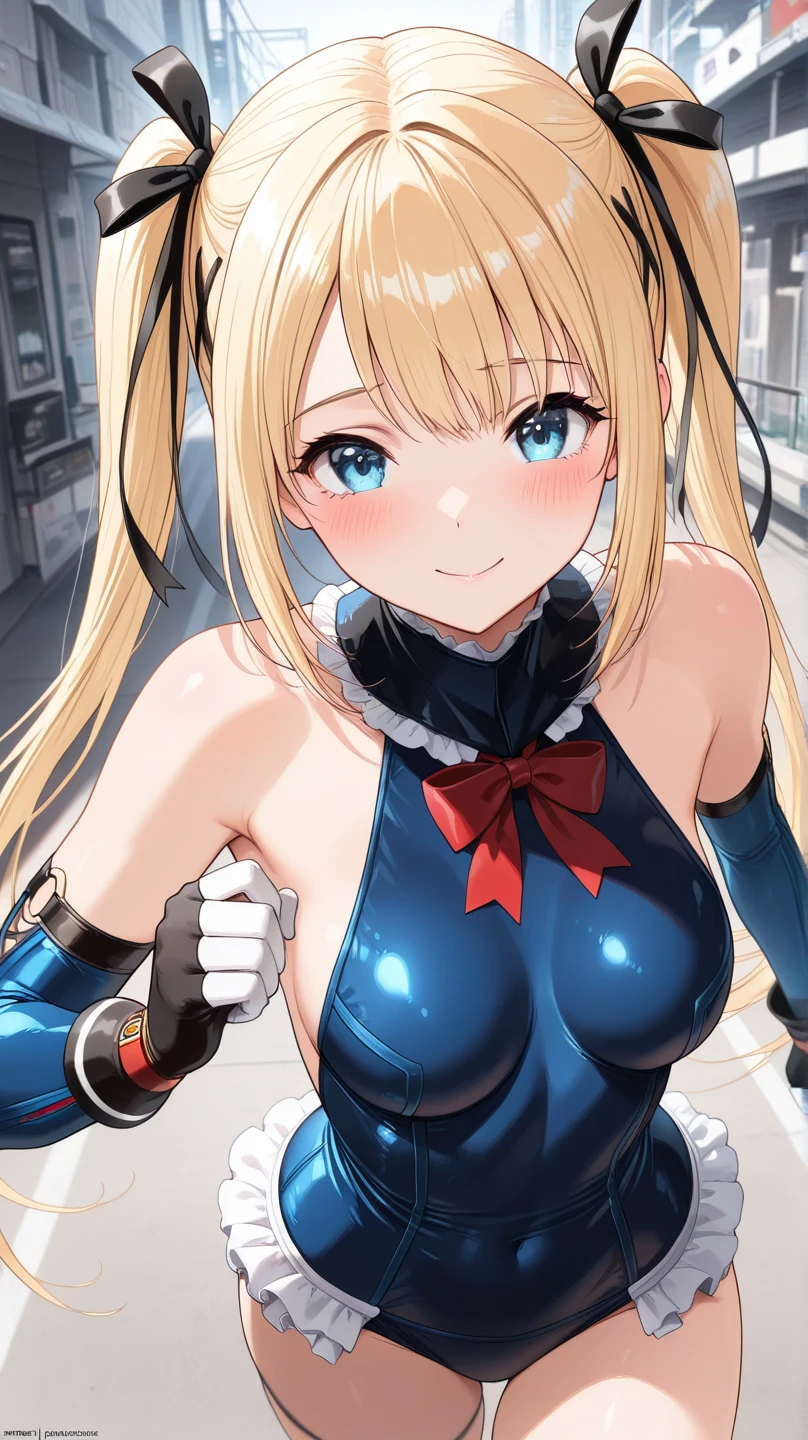 (8k, RAW Photos, 最high quality, masterpiece:1.2), High-quality RAW color photos, Professional photo shoot, Cinematic Light, alone, (((young woman, Sexy Bunny Girl))), (Sharp features), (Round eyes), (Small face), (Skin with attention to detail: 1.2), clavicle, Cute face, Beautiful Face, Long eyelashes, (blonde, Twin tails, blue eyes), ((Has cleavage: 1.2)), (Beautiful breasts:1.5), ((Very detailed女)), (tits:1.9), (thin:1.4), Very detailed顔と肌の質感, Fine grain, double eyelid, Glancing sideways at the camera, Place your hands behind your back, ((blonde, Twin tails)), thinボディ, ((A shy smile)), Big Breasts, Normal hip joint, Cowboy Shot, (Separate Color, another々Cuffs, Sexy Fishnet Stockings, 光沢のある黒いSexy Bunny Girlの衣装:1.5, black bunny ears headband, High heels), Upper body portrait, Nightclub, bar counter, Gazing Eyes, Beautiful Skin, Shiny skin, Perfect Fingers, Five Fingers, Anatomically correct, Background blur, high quality, Surreal, Bright colors, ((Very detailed, photo shoot)), (((Turn your back:1.5, Turn your ass towards me, Hold your buttocks with both hands, Pose with outstretched hands))),