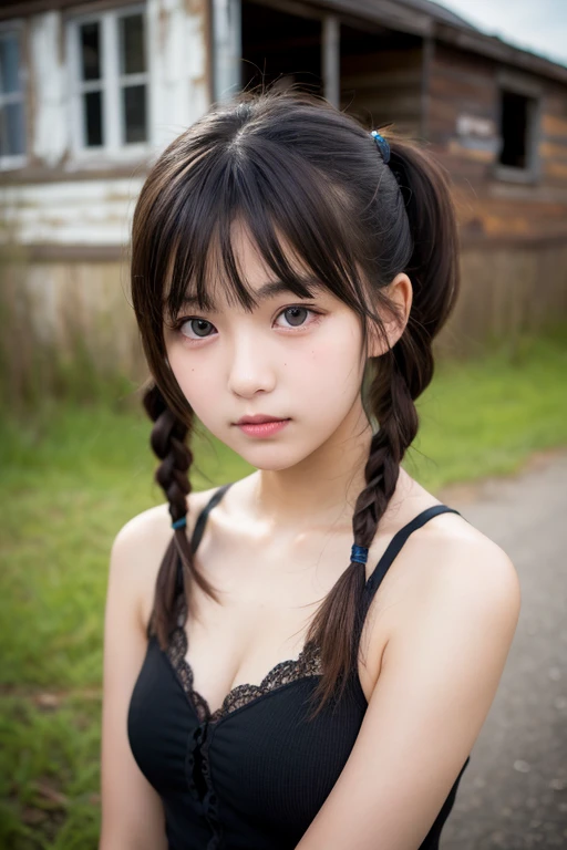 (4k, best quality, highres:1.1), (realistic, photo-realistic:1), a flat chest cute girl, Asuka, (cute:1.8), cuties, solo, (flat chest:1.2), detailed black eyes, innocent eyes, cheek blush , random clothes,
masterpiece, beautiful lighting,cinema lights,film grain,jewelry, heart-shaped necklace, earrings, bangs, cherry lips, hair ribbon, ribbon, bow, hair bow, twintails, looking at viewer, long hair, upper body, parted lips, upper teeth, (smile eyes:0.6),
depth of field, blurry background, eye focus, bokeh, 85mm lens, F/1.4 , professional lighting, photon mapping, radiosity, physically-based rendering,High Detail, masterpiece,