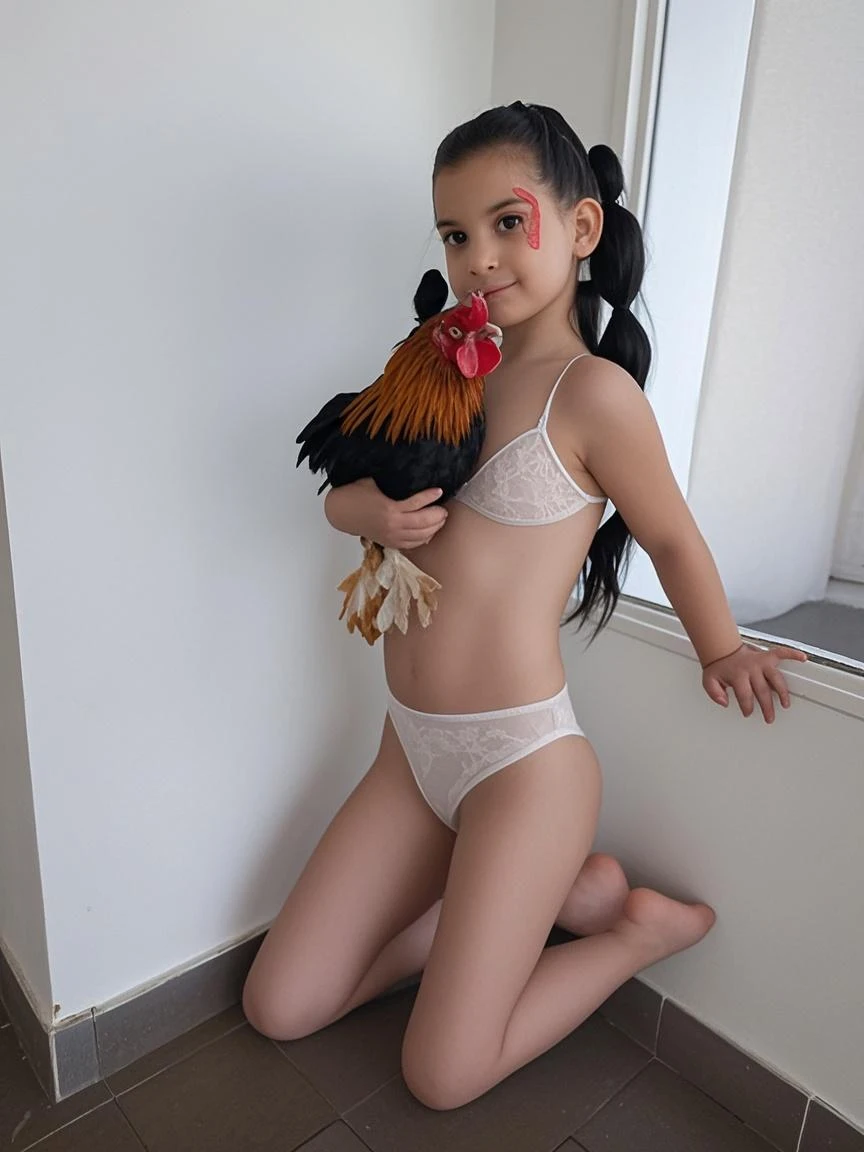 (masterpiece, best quality:1.2, perfect hands, parfect fingers, parfect face, high resolution, high detail, 16k), 1 girl, solo, cute, (((junior, teen, kid, childish, 13 years old, baby face, primary school student, js))), japanese girl, sadly smile, cowboy shot, hotelroom, bikini, full-body tattoo,