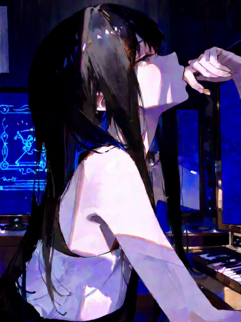 (((masterpiece,Highest Resolution,4K High Resolution,Crisp image quality:1.3)Pussy juice(Detailed Hair,garter belt,(((Pussy juiceでべちゃべちゃ))((Intense behind the scenes sex:1.2)(Eyes are hearts,Big dick blowjob)