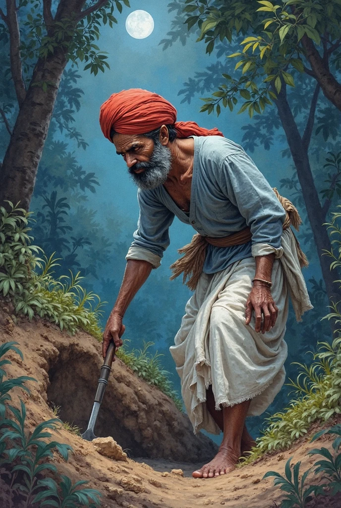 a brown gypsy Hindu man in typical hatless pirate robes beautiful landscapes, Grande profundidade de campo, Arte Digital, obra prima, Qualidade UHD". RPG
