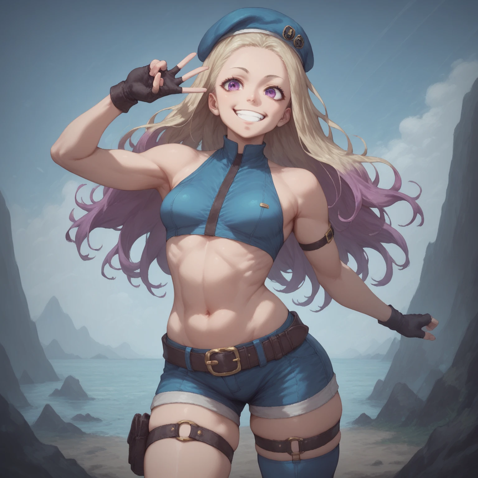 Subject:
1 Solo Female Drow Elf
Physical Description:
Purple Skin
Long White Hair
Strong Body with Abs
Shiny Skin (Ultra Quality)
Attire:
Yellow Tiger Bikini (underneath)
Red Cape (flowing)
Pose:
Standing Pose
Background:
Cinematic Street Scene (Atmospheric, 8K)
Additional Notes:
Red sunglasses