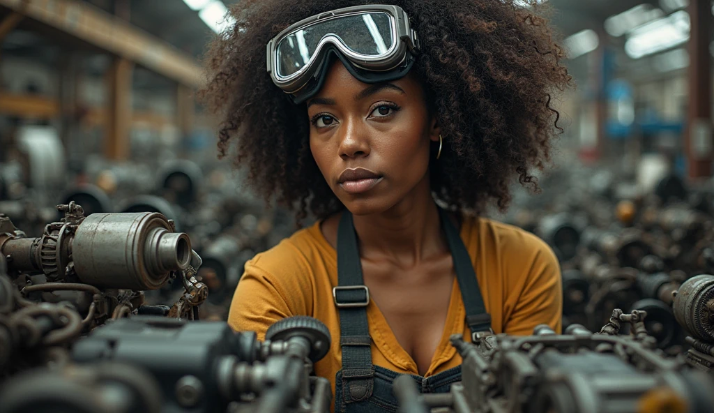 Por favor, gere uma imagem de uma DJ feminina perfeitamente integrada com equipamentos de mixagem de ponta em uma boate com tema cyberpunk. A boate deve ter um visual futurista, neon-lit environment with holographic displays and elements of urban decay. O DJ deve estar no centro da imagem, Skillfully manipulate the equipment with a dynamic pose. Your costume and appearance should reflect the cyberpunk aesthetic, com roupas futuristas, cabelo neon, and cyber enhancements, If possible. Toda a cena deve exalar uma alta tecnologia, dystopian atmosphere.