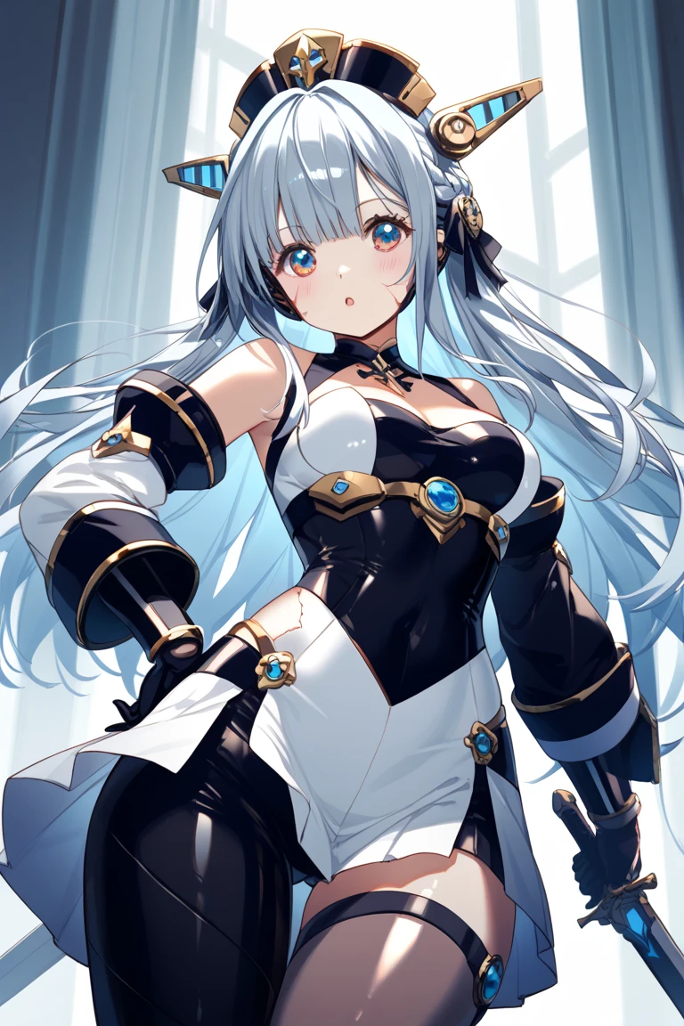 {{Ortosa, tx (arknight)}}1 busty girl,isolated white background,power pose, Cute big breasts,ssmile,floating,Flutter,hand on her own chest,, Best quality, amazing quality, very aesthetic, Ridiculous resources, Best quality, amazing quality, very aesthetic, Ridiculous resources