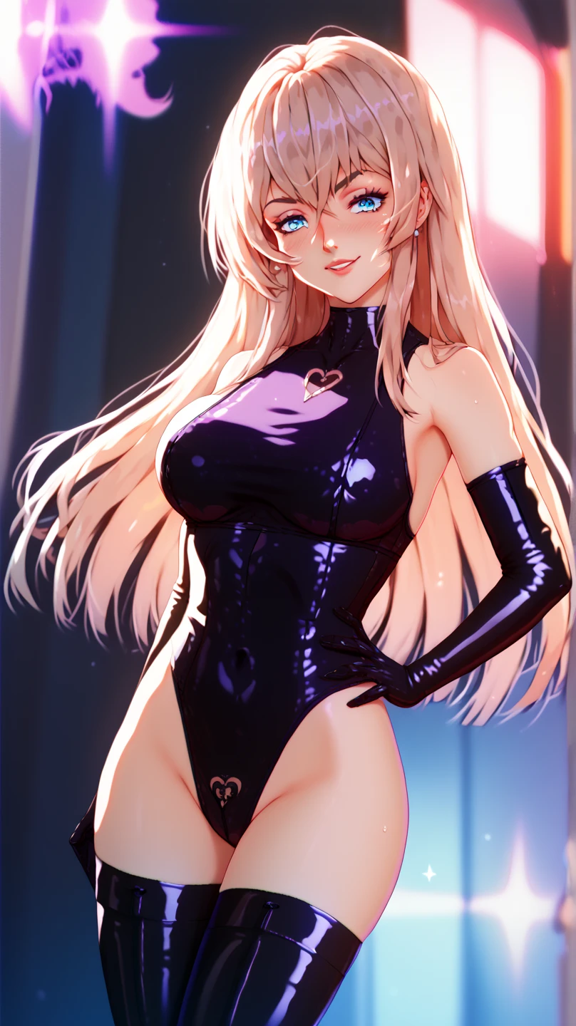 (NSFW), (High resolution), 1 vampire girl, introvert clothing, Painted lips, Pose Horny