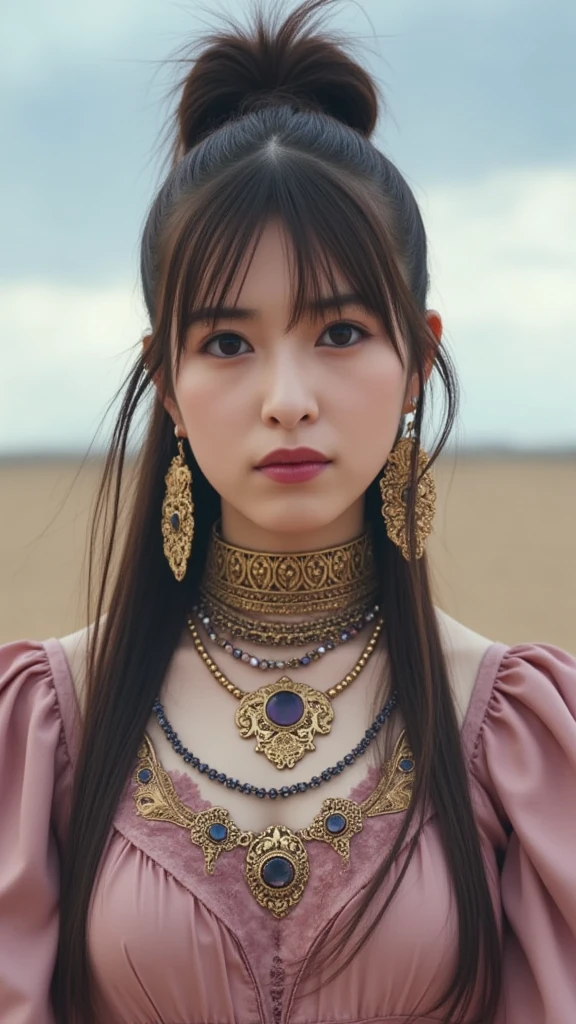 (heavy breasts)、top-quality、​masterpiece、超A high resolution、（White Ragon Armor）、(((Colossal tits))),dragon armor、(((Detailed Micro Bikini))),(Wearing a beautiful crown made of jewels),(Photorealsitic:1.4)、Raw photo、女の子1人、(((Random hair))、(((Take different poses)))、glowy skin、(((Chinese Dragon)))、Intricate and ornate hair ornaments、（Looks like a gorgeous jewelry necklace）、（Full Body Angle）、（Fight big dragons）、With a beautiful knife、（のmetalsビキニの背景))),、(falls)、ancient ruins cliff)、((super realistic details))、portlate、globalillumination、（sexypose）、Shadow、octan render、、8K、ultrasharp、Colossal tits、Raw skin exposed in the cleavage、metals、Details of complex ornaments、Japan details、highly intricate detail、Realistic light、CG Society Trenlow Eyes、Eyes shining towards the camera、Toostock、（Full Body Angle）、（veils）、