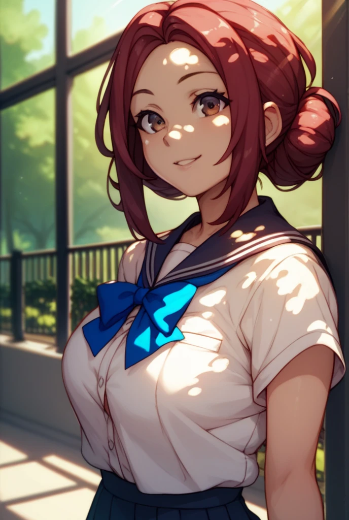 2d, masterpiece, best quality, anime, intricate iris,
(looking at viewer, (embarrassed, scared), cowboy shot, face focus, from side ),
beautiful lips, full lips,
(standing, leaning forward, hand on breasts),
(outdoor, park),
(large breasts:1.2, narrow waist, slim thighs) ,
<lora:novel-nvwls-v2:1> , (pennovel, blue headwear, hoodie, sailor collar, white thighhighs, blue skirt),
