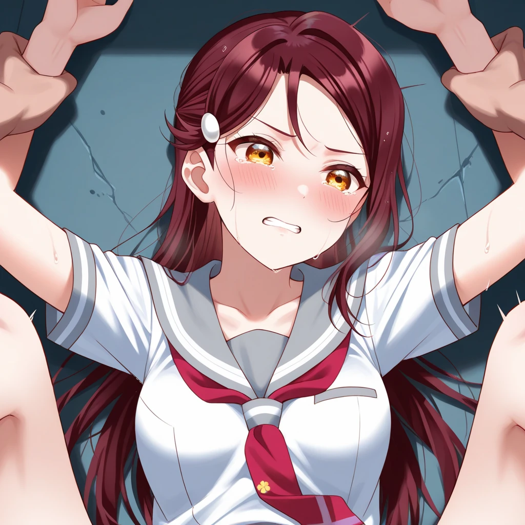 Face of a girl giving a on a penis、Taken from the front、deepthroat、Big penis、pubick hair、testicle、NSFW、a smile、Focus on the face、Brown hair、pigtails、Twin-tailed、brown-eyed、 (illustratio), (hight resolution), (8K), (ighly detailed), (The best illustrations), (beatiful detailed eyes), (top-quality), (ultra-detailliert), (masterpiece), (wall-paper), (详细的脸)、faces、 full of sweat, japanes、Grabbing someone else's hair