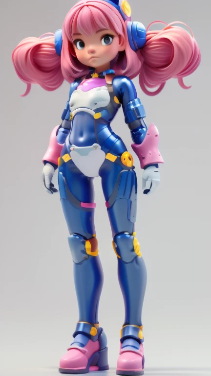 blue hair dressed in a white outfit and high boots for some reason, solo, 1girl, blue hair
