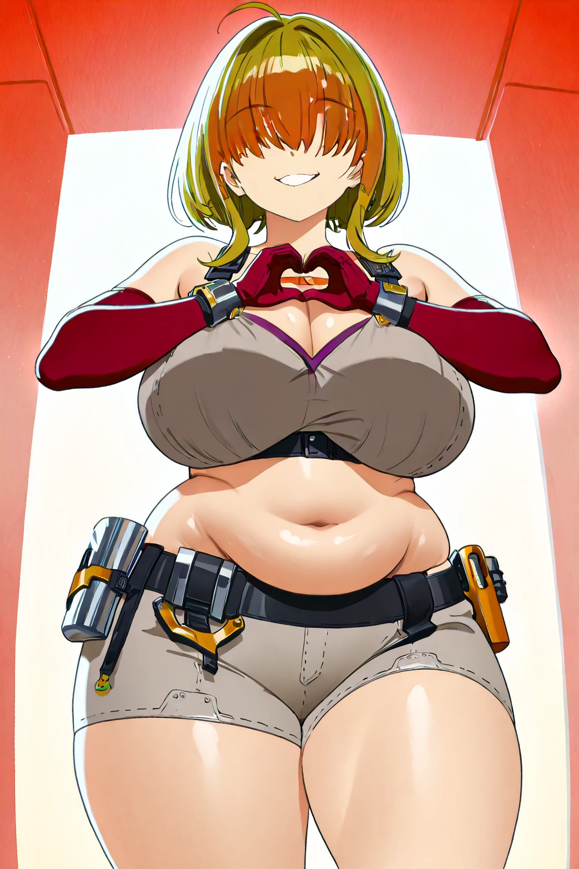 score_9, score_8_up, score_7_up, score_6_up, in tent,
BREAK
ExpressiveH, souce_explicit, souce_anime,
BREAK
1girl,1girl, cagalli, blonde hair, short hair, brown eyes, elect nipple, large breasts, seductive, smile, spoken heart, 
red shirt, grey hotpants, belt, dog tags, gloves, sox, 
tall, leggy, shiny skin, heavy breathing, wide hips, tight waist, thick thighs, steaming body, sweat,
,, cameltoe, pussy juice,
, ,
,
, ,
,,, ,
 spread legs, looking side, arms behind head,
,