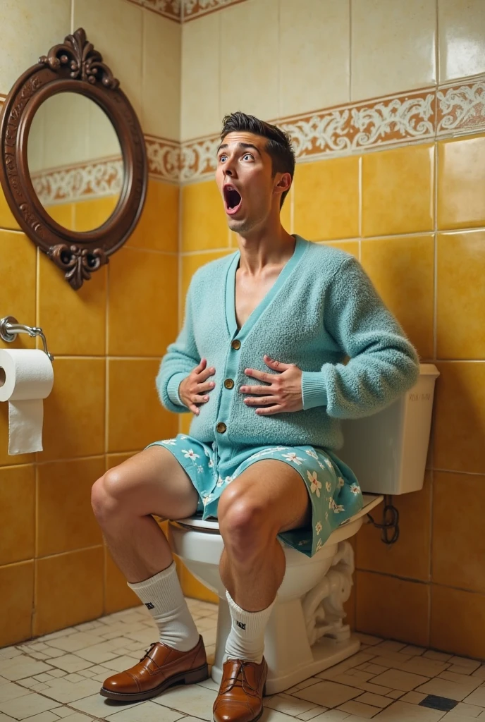 pregnant turkish man giving birth in bath