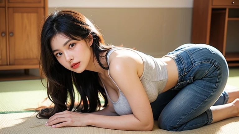 (1girl:1.3), Masterpiece, Best quality, amazing beauty, 4K, absurdres, finely detail, super detailed eye, perfect anatomy, official art, cinematic lighting, BREAK, bedroom, Shopping mall, Cafe, silky long hair, blonde, super shiny detailed blue eyes, facing this way, plump lips, mascara, rouge, BREAK , small breasts, tall, skinny, slim, lanky, leggy, white skin, pale skin, fair skin, gloss skin, Are standing, sitting, arms up, arms behind back, spread arms, squatting, full body, from front, BREAK , (hoodie:1.2), (off-shoulder sweater:1.2), (Shorts:1.2), (ankle boots:1.2), (bare arms, :1.2), (bare shoulders:1.2), (Cleavage is visible:1.2), BREAK,()