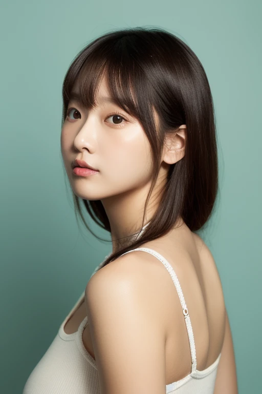 (8k、RAW Photos、Top class star piece:1.2)、(Genuine、Photo genuine:1.37)、Ultra high definition、Ultra-high resolution、girl、1 person、Gazing Eyes、Beautiful face even in the contours、thin、(thin black waist):1.3)、Fine and beautiful skin、Skin Texture、Fluttering Hair、Professional Lighting、human body、Black dress、Large Breasts、plain dark background、Expressionless、Are crying、Scary atmosphere、religion、Red eyes、Red color contact lenses、Creepy