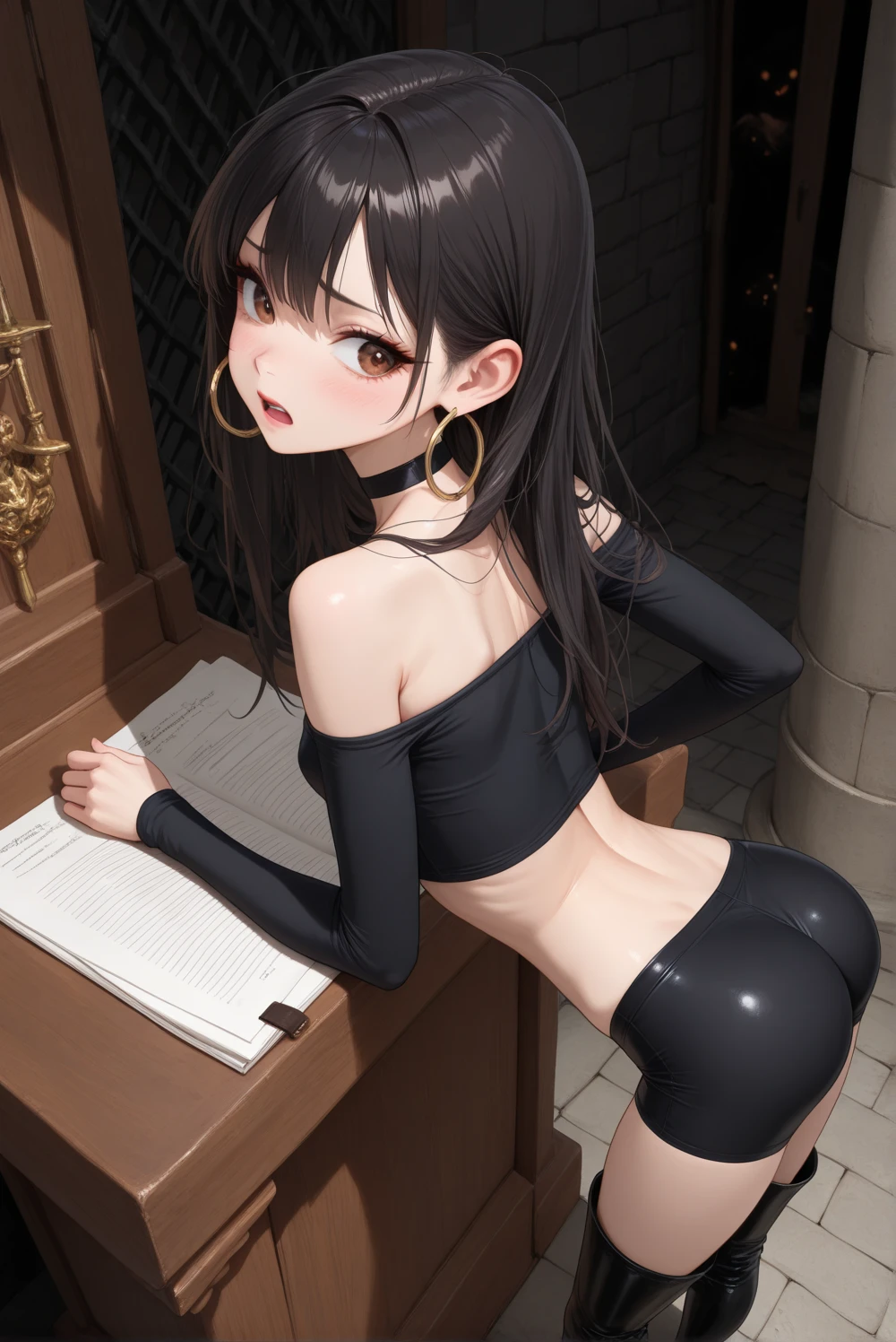 (masterpiece:1.4), (highest quality:1.3), (high resolution:1.2), Perfect ???????, Well-formed face,Accurate depiction,Precise depiction,Beautiful depiction,(Rui々Shishi Body:1.1), (Healthy Body:1.1),(Shiny Hair:1.2), Well-formed face, Glassesをかけた, Glasses, Face, ???? smile, Large Breasts, Tight waist,Well-balanced body, Flexible legs, Flexible fingers, Ponytail, 2girl, 2 girls, Clothes stuck with sweat, ????? nipples covered by clothes, With clothes on,female worker,Full body portrait, Standing, slouch, leaning forward, bent over, sleeve less, Tank top, cargo pants,Work pants, Trousers half removed, Pull your pants down to your thighs, Army Pants, Army Boots,panty a side, standing ??? from behind, vaginal sex, ???, insert, ????, dorsal position, ??? from behind, Standing, Standing ???????????,女の子にBeing raped from behind, Being raped from behind, Being from behind, ????? insertion, Inserted and climaxing, Trembling Hips, (girl trembling with sexual climax:1.3), Put your arms between your legs, Opening the pussy with fingers, spreading pussy,spread pussy, Open up, Precision, 精密なPussy,Pussy, Love juice dripping pussy,Work Room,Workshop, nsfw,